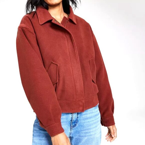 NWT | And Now This - Macys| Bomber Jacket Full Zip| Plus Size 1 X - Picture 1 of 11